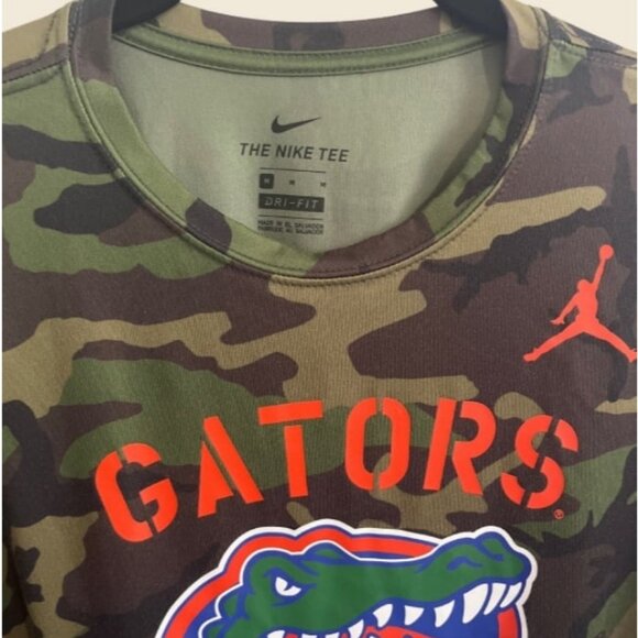 Nike Jordan Camo Florida Gators 2019 Veterans Day Legend Long Sleeve T-Shirt M - Picture 2 of 3